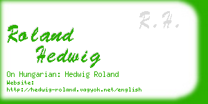 roland hedwig business card